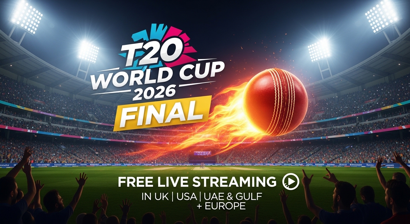 T20 World Cup 2026 Final Free Live Streaming in UK, USA, UAE & Gulf + Europe